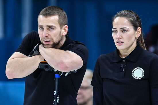 2018 Winter Olympics. Curling. Mixed. Russia vs Switzerland