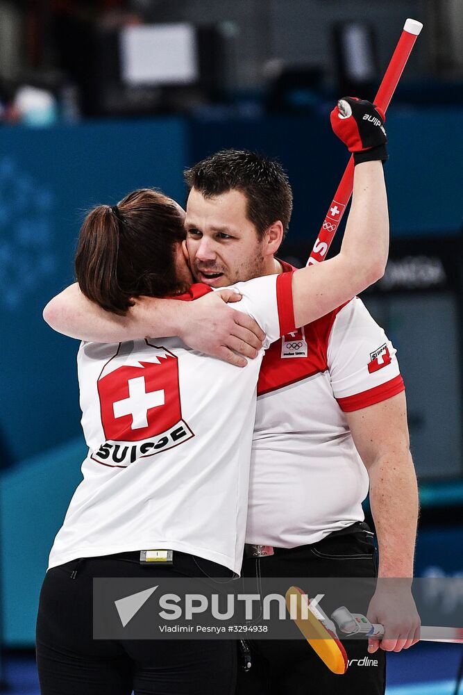 2018 Winter Olympics. Curling. Mixed. Russia vs Switzerland