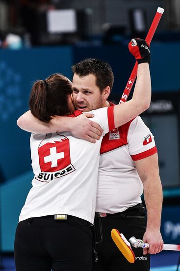 2018 Winter Olympics. Curling. Mixed. Russia vs Switzerland