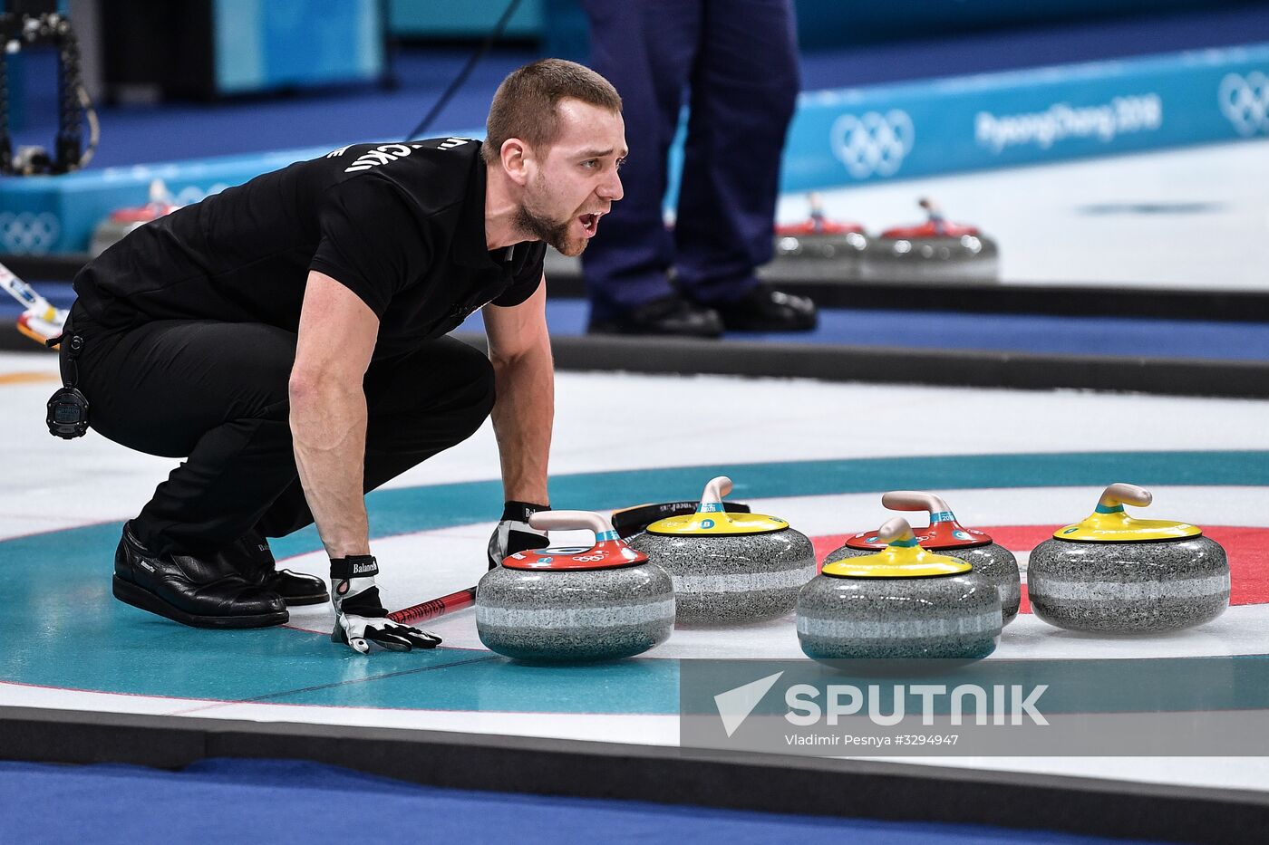 2018 Winter Olympics. Curling. Mixed. Russia vs Switzerland