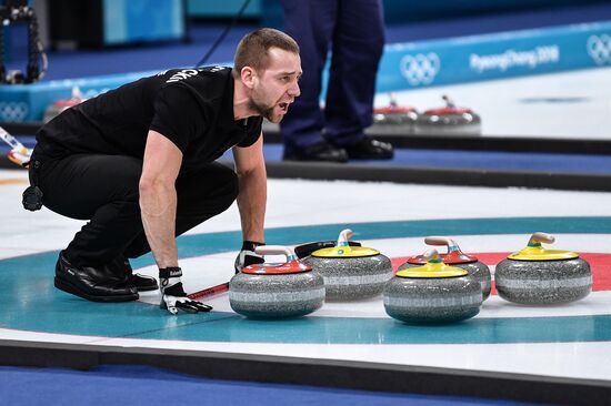 2018 Winter Olympics. Curling. Mixed. Russia vs Switzerland