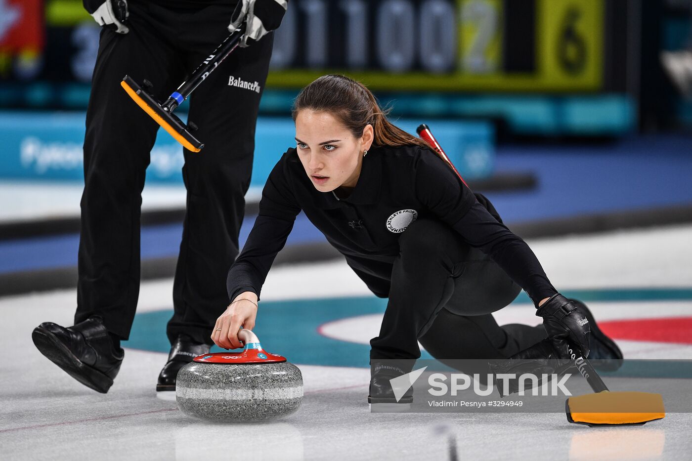 2018 Winter Olympics. Curling. Mixed. Russia vs Switzerland