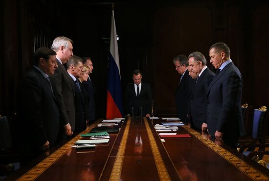 Prime Minister Dmitry Medvedev holds meeting with deputy prime minister