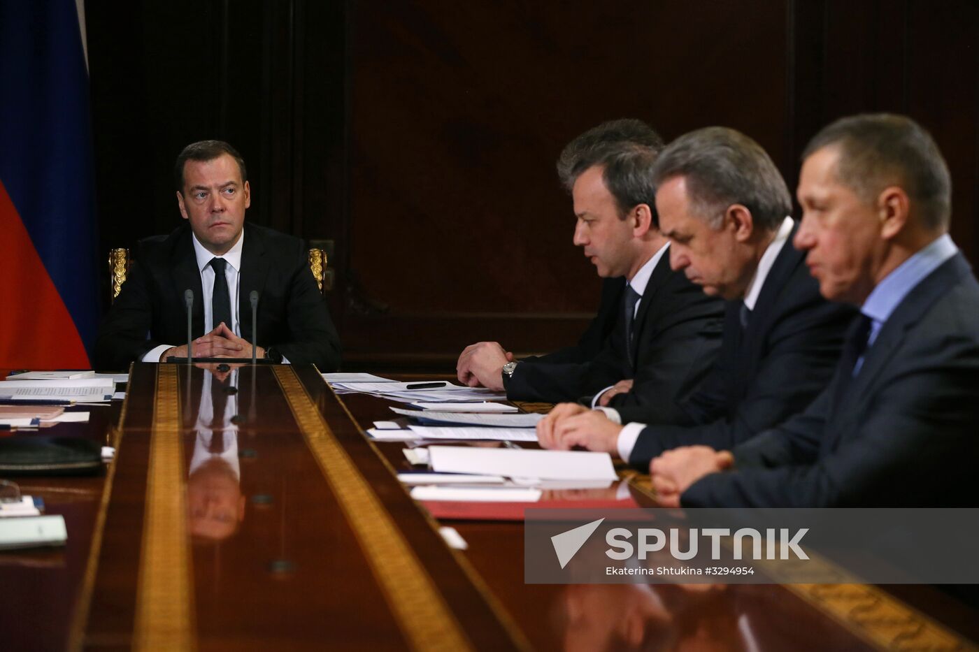 Prime Minister Dmitry Medvedev holds meeting with deputy prime ministers