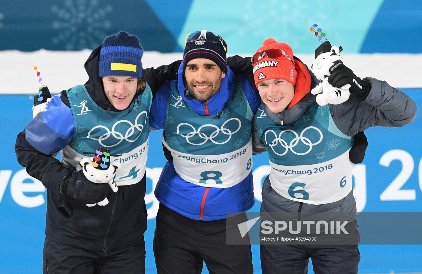 2018 Winter Olympics. Biathlon. Men. Pursuit race