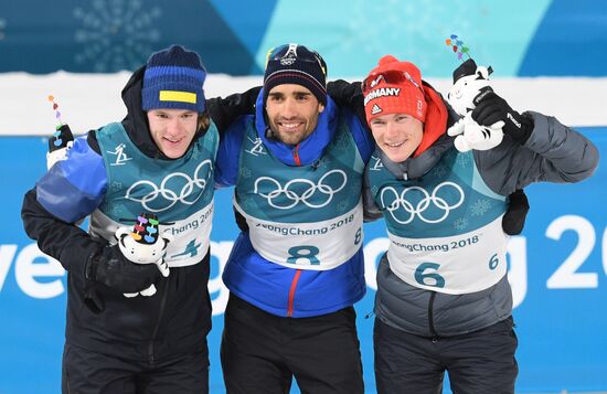 2018 Winter Olympics. Biathlon. Men. Pursuit race