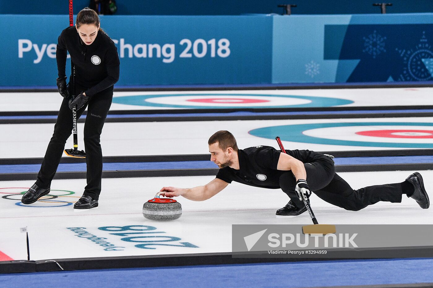 2018 Winter Olympics. Curling. Mixed. Russia vs Switzerland
