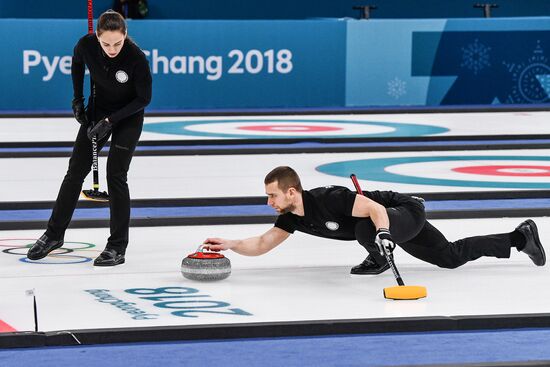 2018 Winter Olympics. Curling. Mixed. Russia vs Switzerland