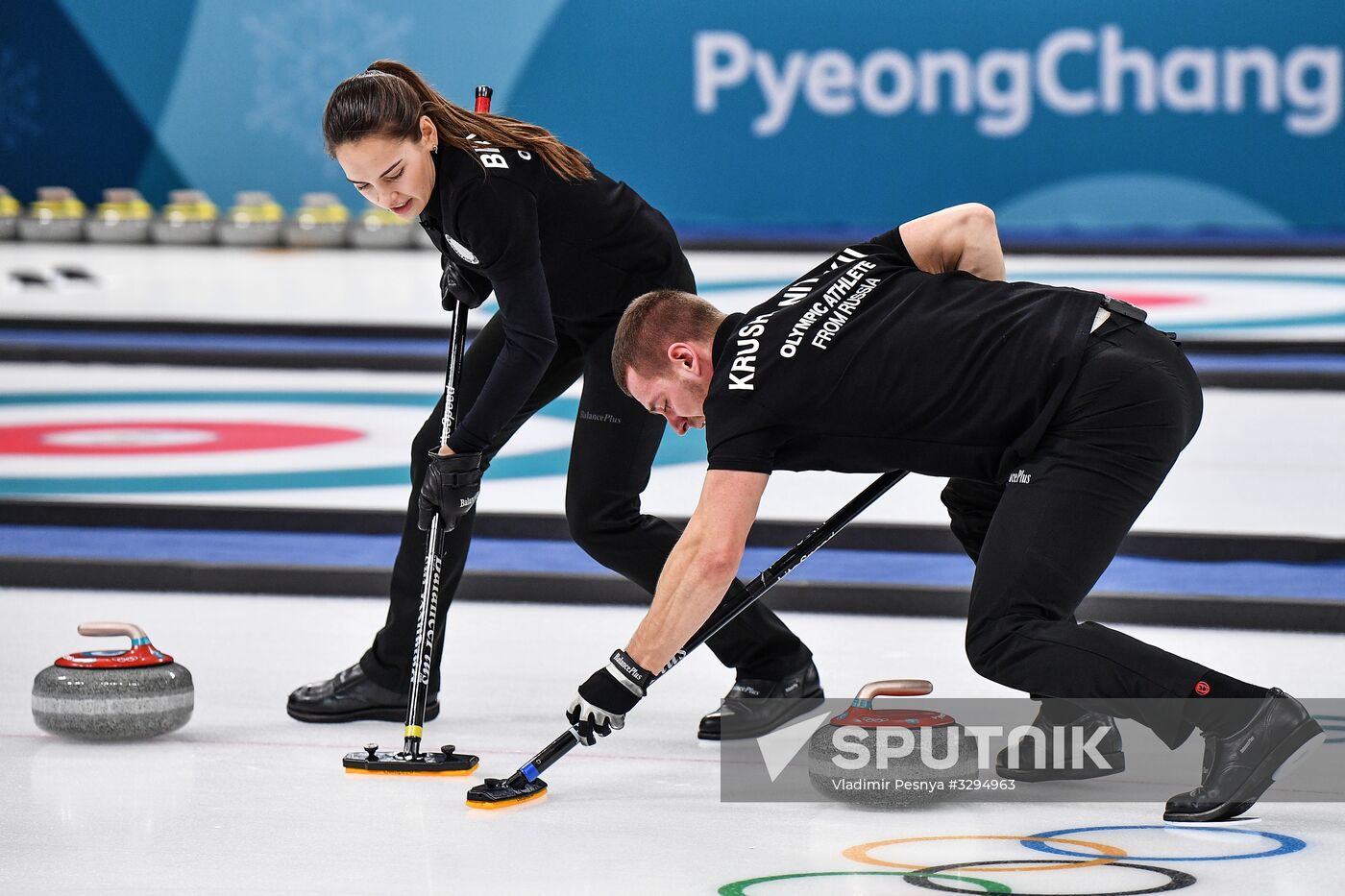 2018 Winter Olympics. Curling. Mixed. Russia vs Switzerland