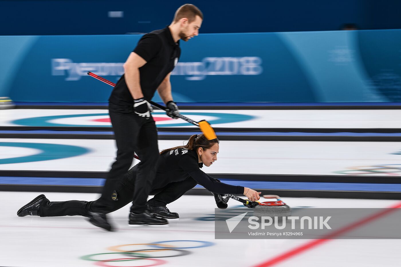 2018 Winter Olympics. Curling. Mixed. Russia vs Switzerland