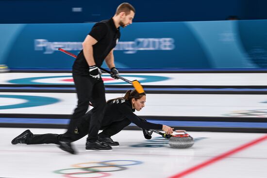 2018 Winter Olympics. Curling. Mixed. Russia vs Switzerland