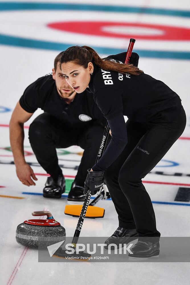 2018 Winter Olympics. Curling. Mixed. Russia vs Switzerland