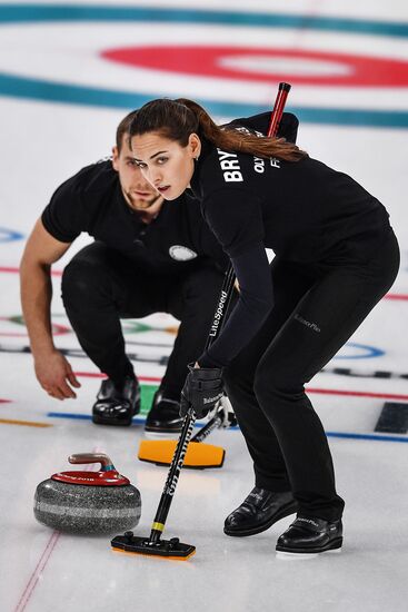 2018 Winter Olympics. Curling. Mixed. Russia vs Switzerland