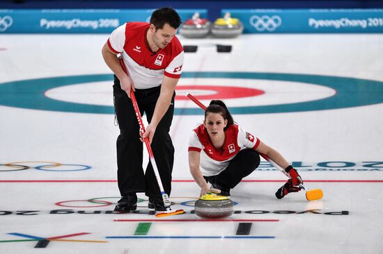 2018 Winter Olympics. Curling. Mixed. Russia vs Switzerland