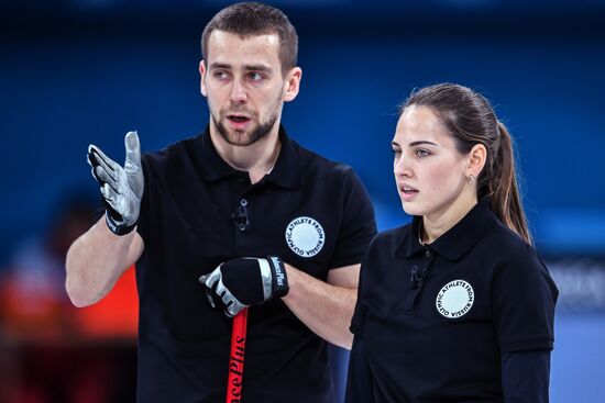 2018 Winter Olympics. Curling. Mixed. Russia vs Switzerland