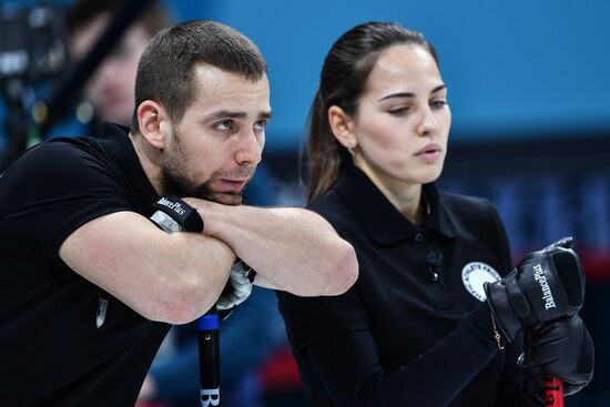 2018 Winter Olympics. Curling. Mixed. Russia vs Switzerland