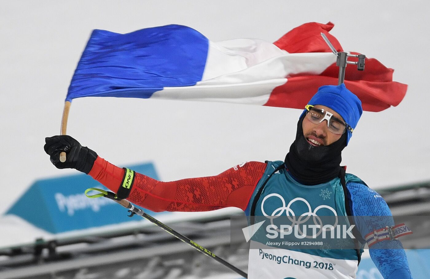 2018 Winter Olympics. Biathlon. Men. Pursuit race
