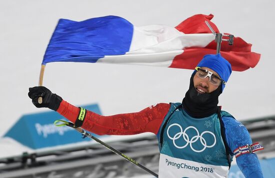 2018 Winter Olympics. Biathlon. Men. Pursuit race