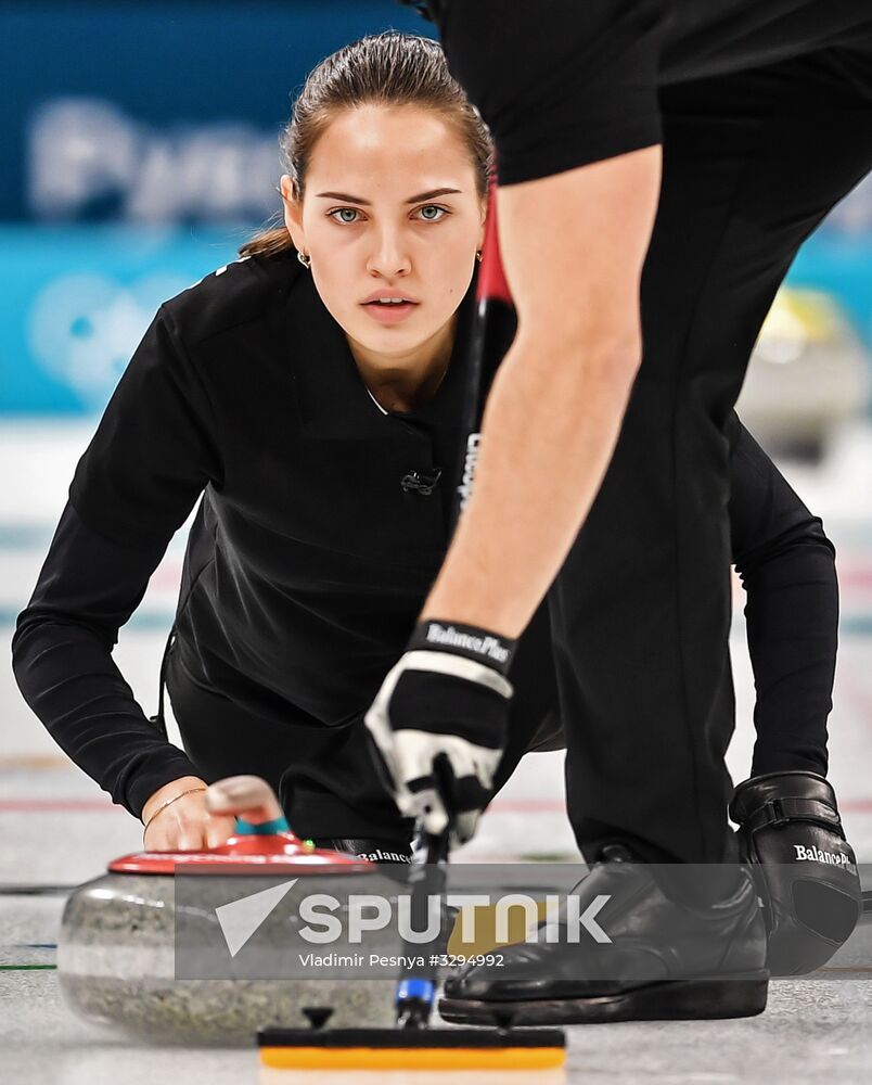 2018 Winter Olympics. Curling. Mixed. Russia vs Switzerland