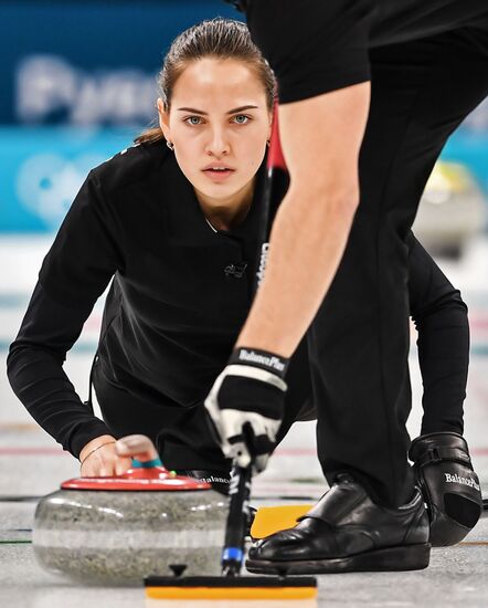 2018 Winter Olympics. Curling. Mixed. Russia vs Switzerland