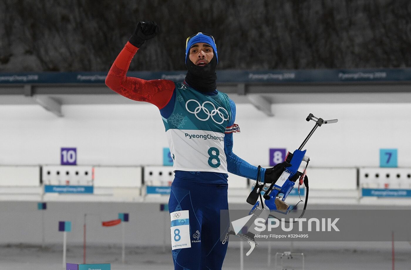 2018 Winter Olympics. Biathlon. Men. Pursuit race