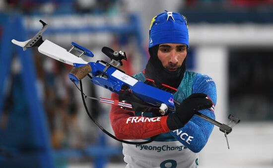 2018 Winter Olympics. Biathlon. Men. Pursuit race