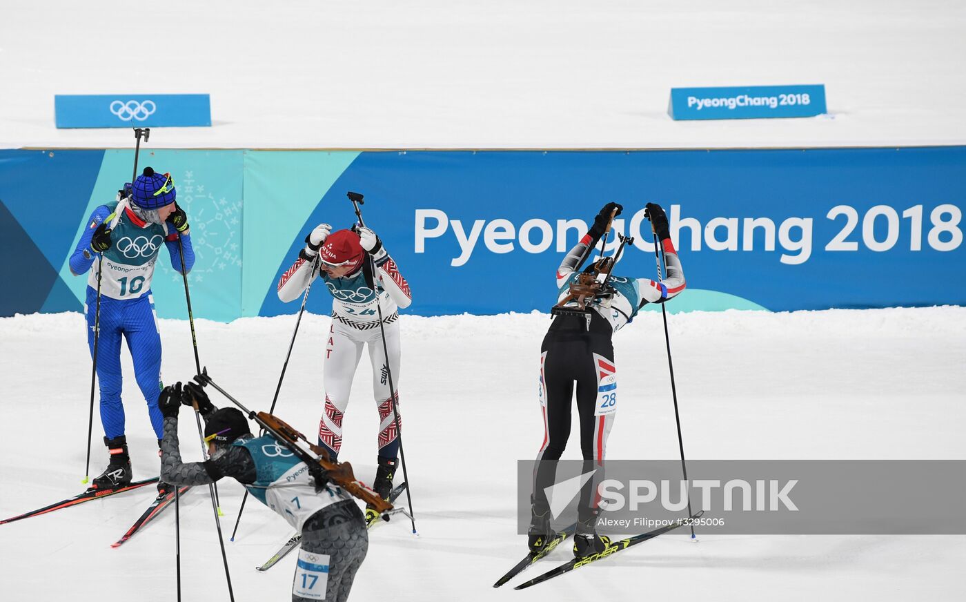 2018 Winter Olympics. Biathlon. Men. Pursuit race