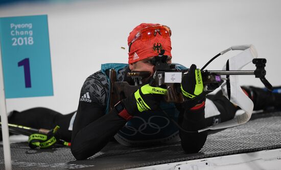 2018 Winter Olympics. Biathlon. Men. Pursuit race