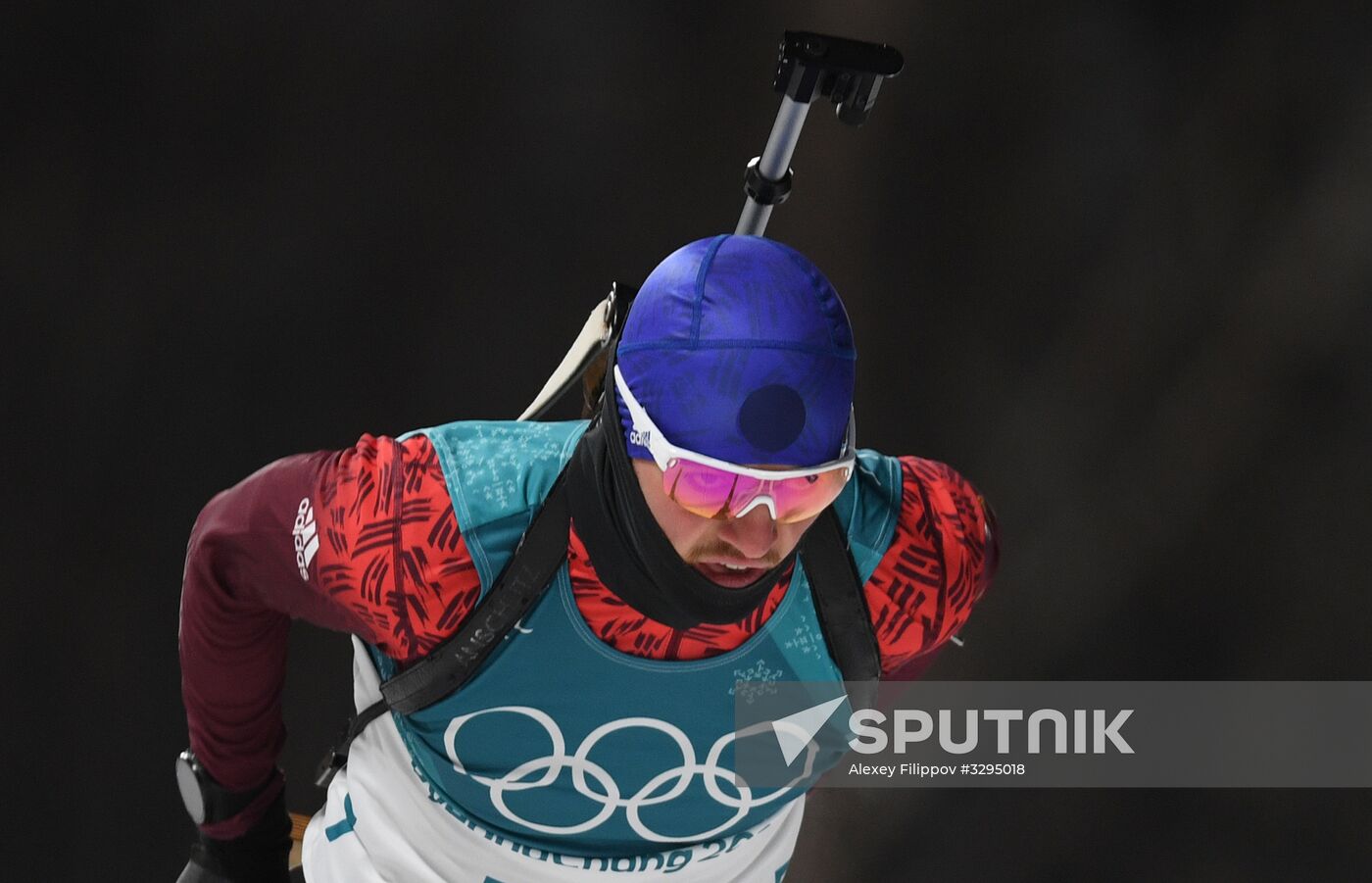 2018 Winter Olympics. Biathlon. Men. Pursuit race