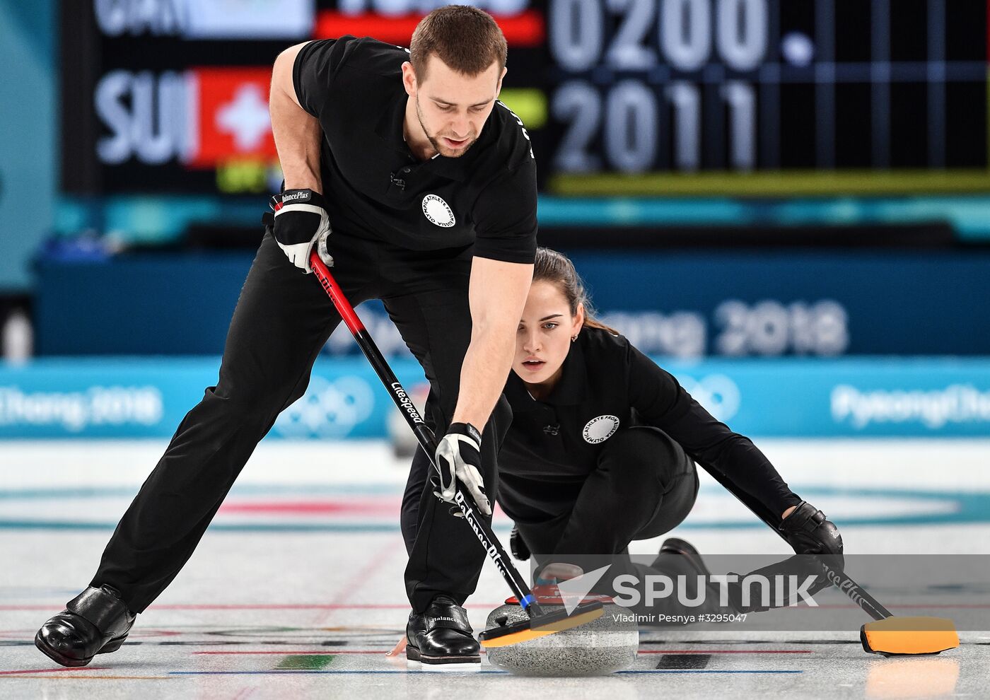 2018 Winter Olympics. Curling. Mixed. Russia vs Switzerland