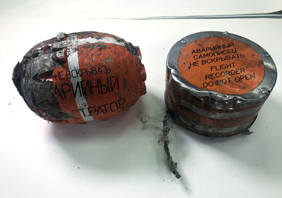 Interstate Aviation Committee published photo of flight recorder of An-148 plane that crashed in the Moscow suburbs