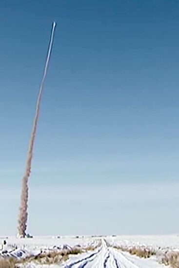 Test launch of new upgraded missile of Russian missile defense system