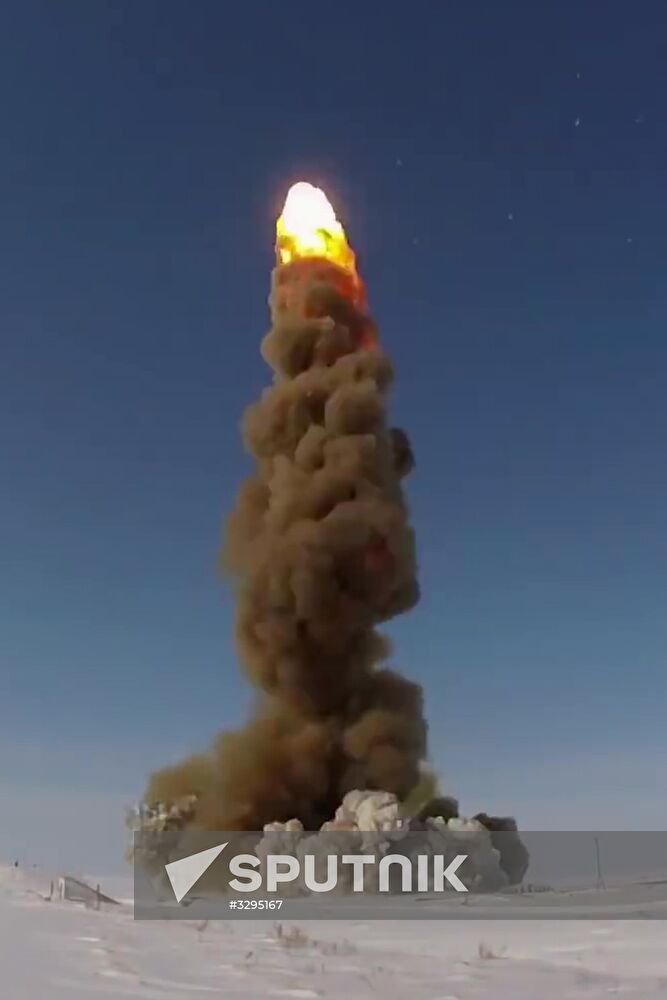 Test launch of new upgraded missile of Russian missile defense system