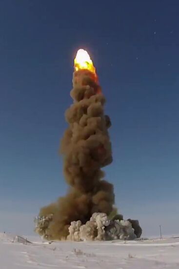 Test launch of new upgraded missile of Russian missile defense system
