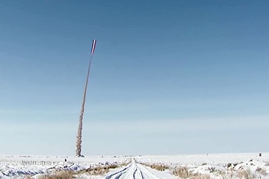 Test launch of new upgraded missile of Russian missile defense system