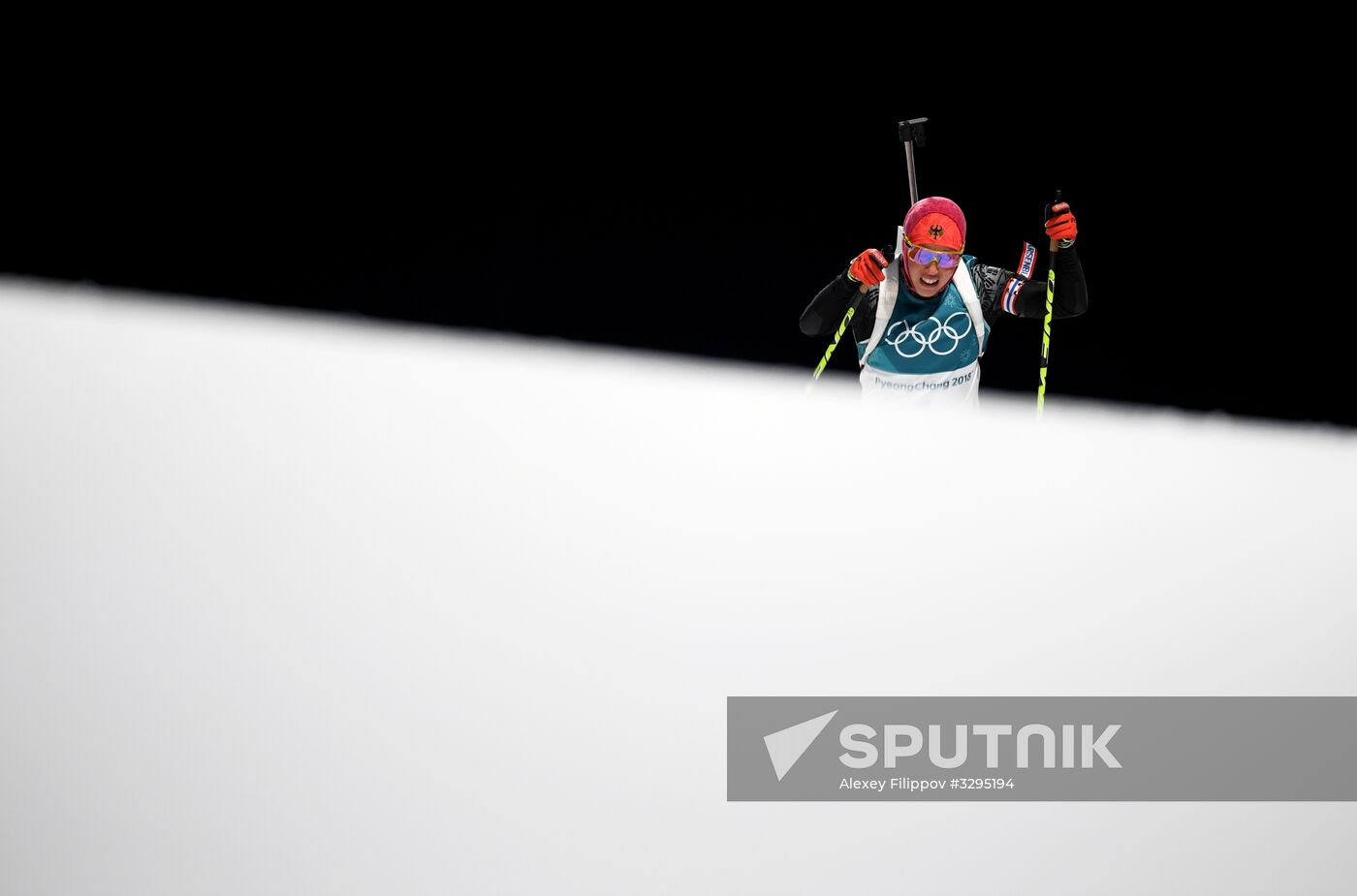 2018 Winter Olympics. Biathlon. Women. Pursuit race