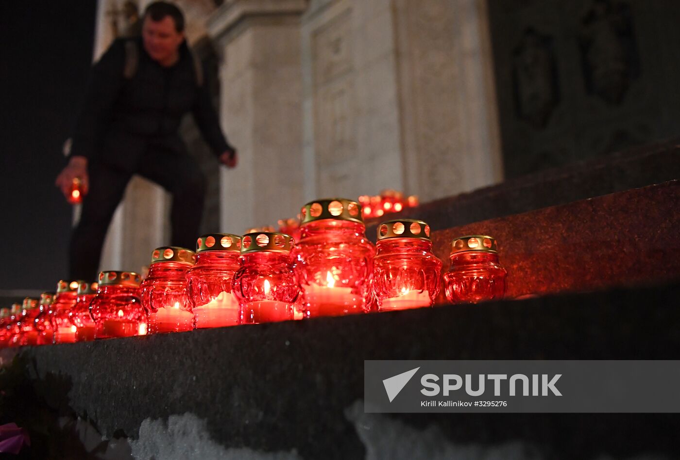 Vigil in memory of air crash victims in Moscow Region