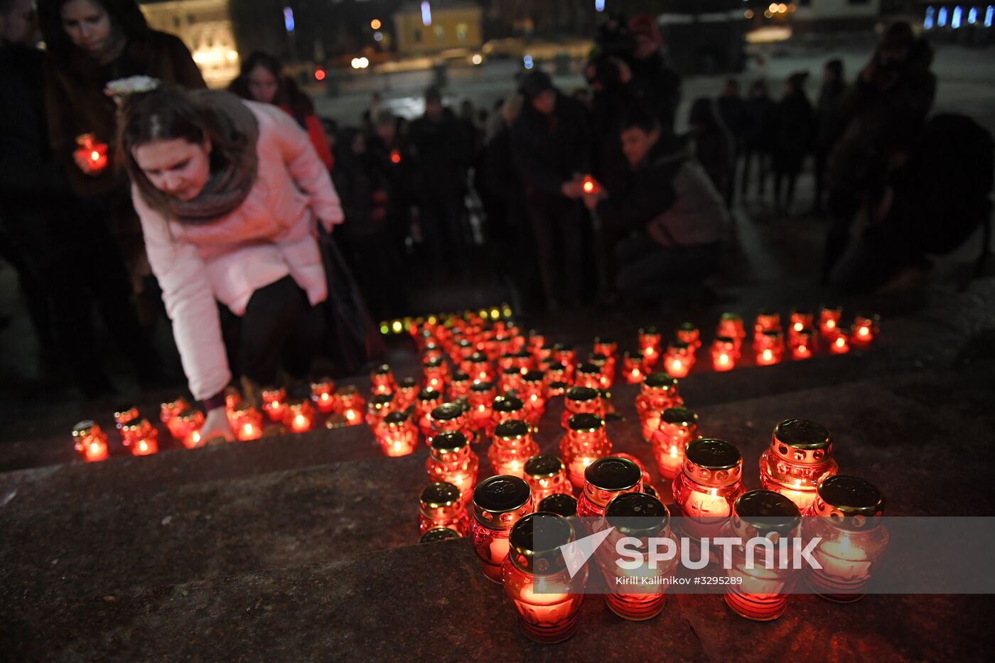 Vigil in memory of air crash victims in Moscow Region