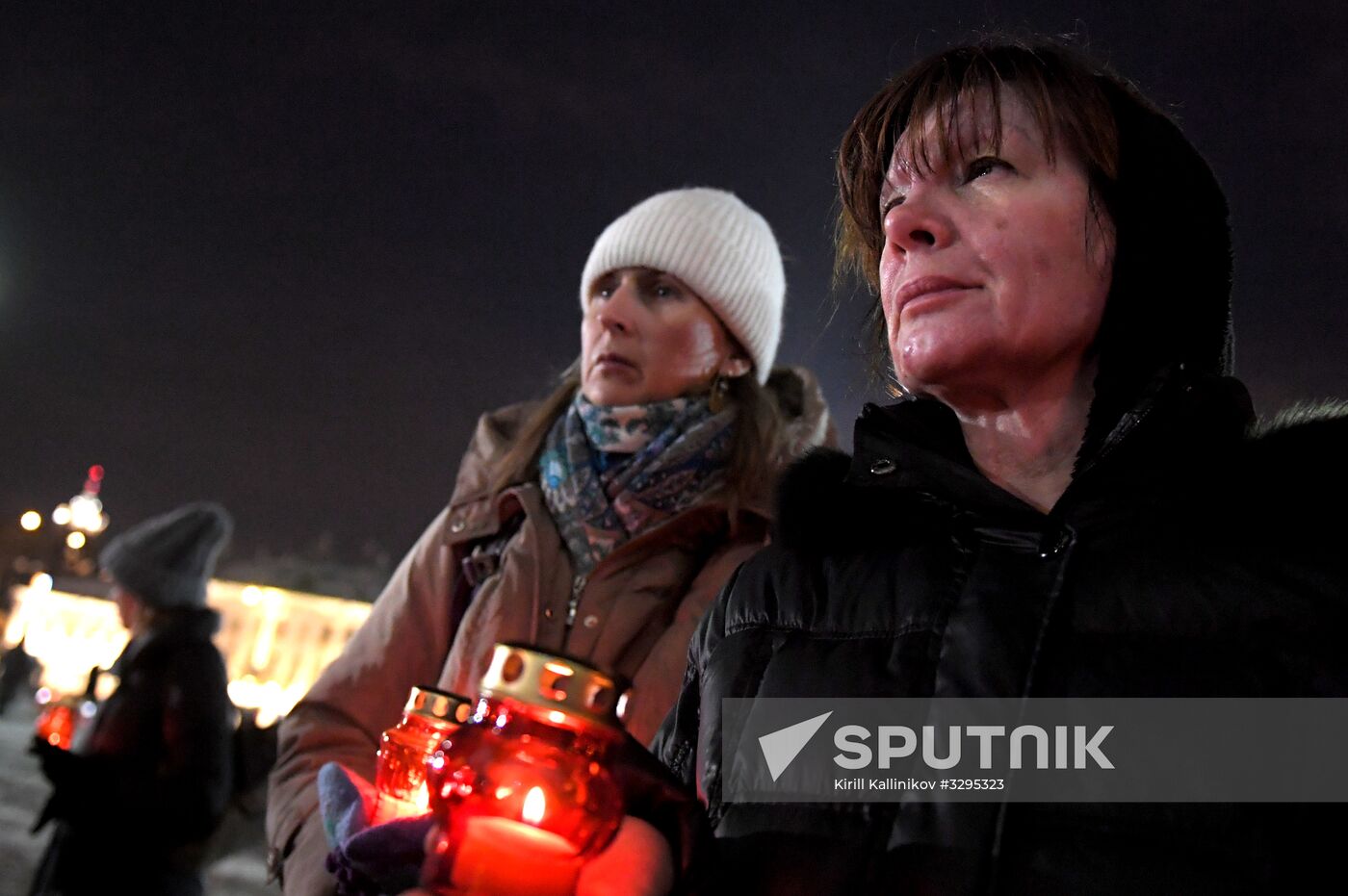 Vigil in memory of air crash victims in Moscow Region