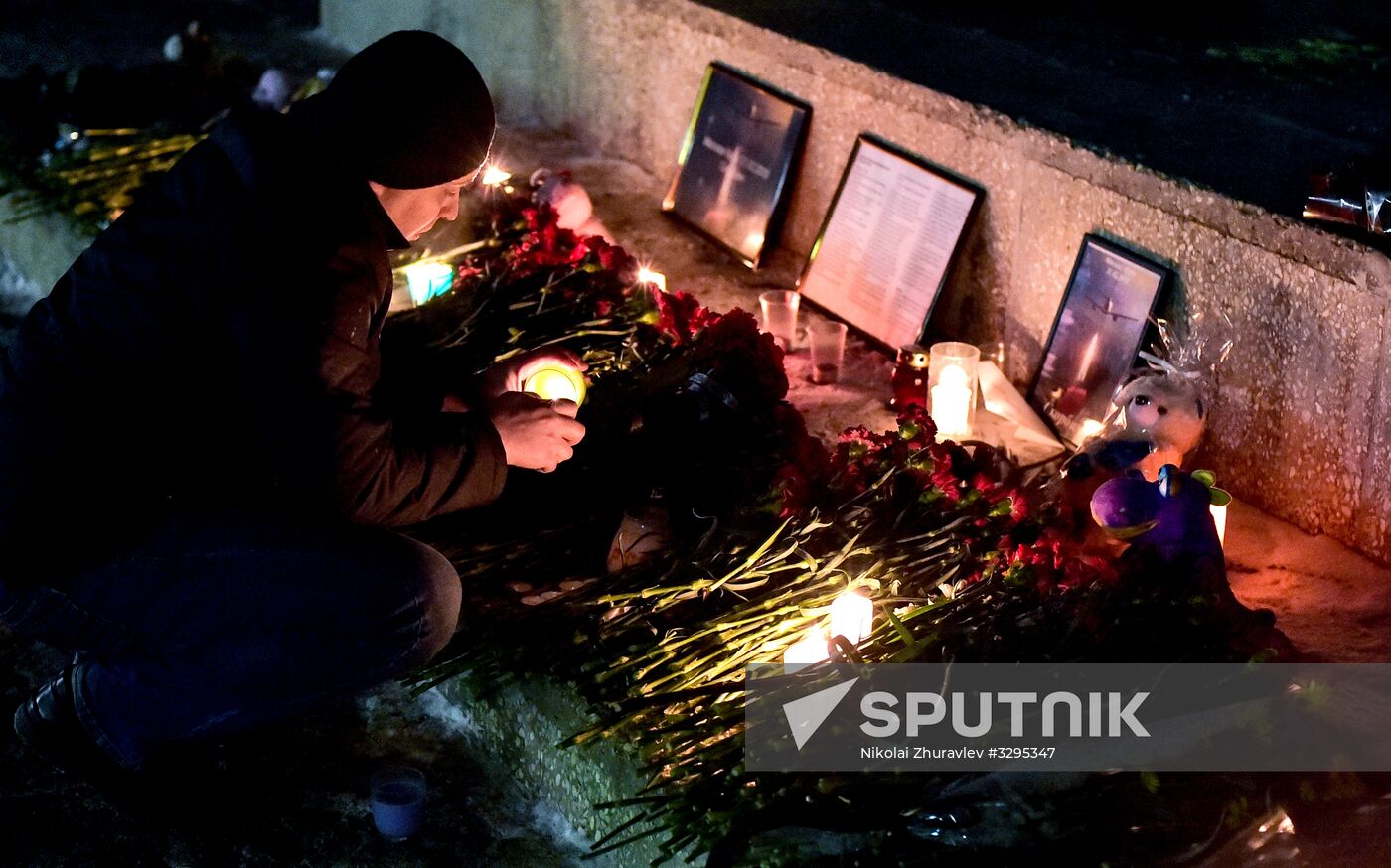 Flowers laid in memory of An-148 crash victims