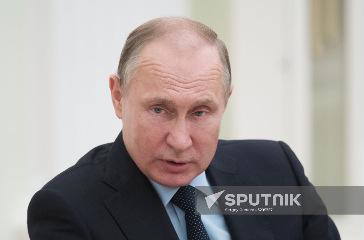 President Vladimir Putin meets with Palestinian President Mahmoud Abbas