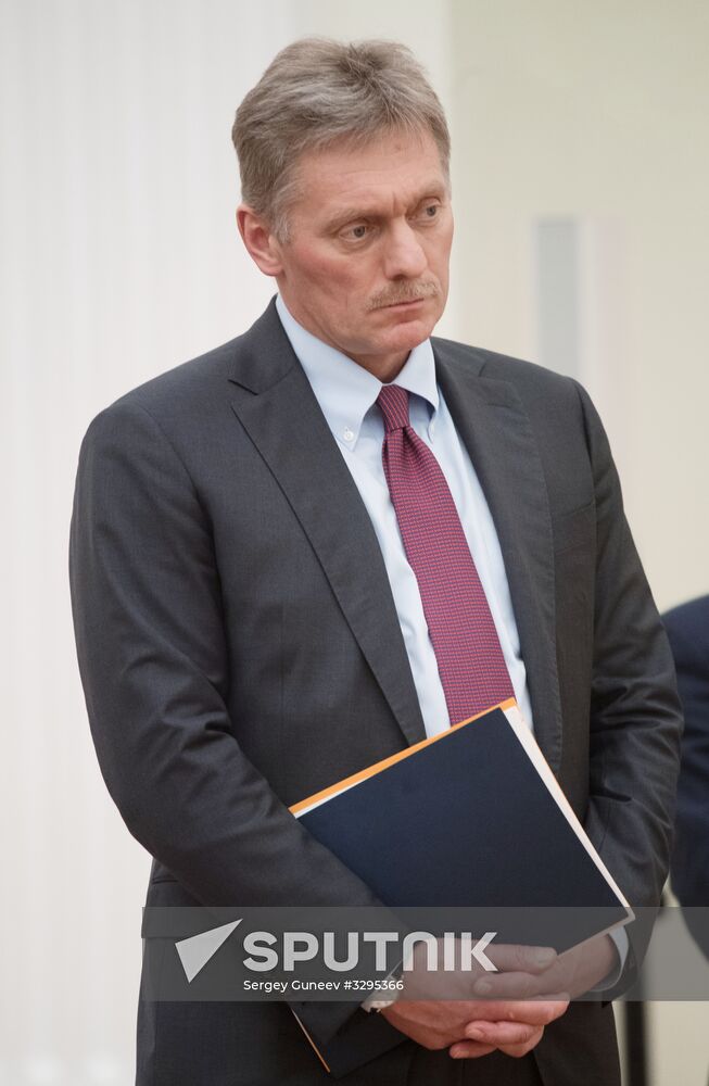 President Vladimir Putin meets with Palestinian President Mahmoud Abbas