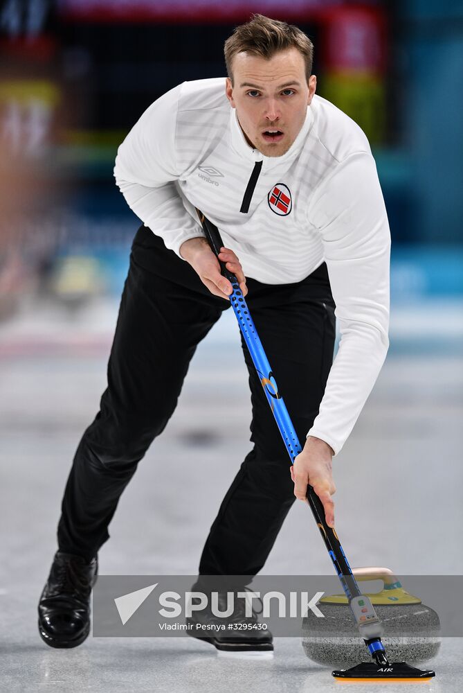 2018 Winter Olympics. Curling. Mixed doubles. Bronze medal match