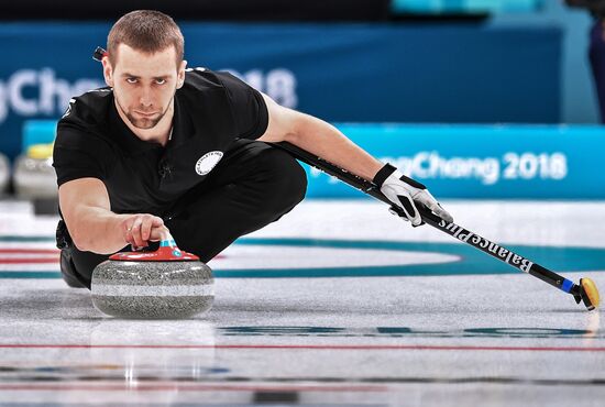 2018 Winter Olympics. Curling. Mixed doubles. Bronze medal match