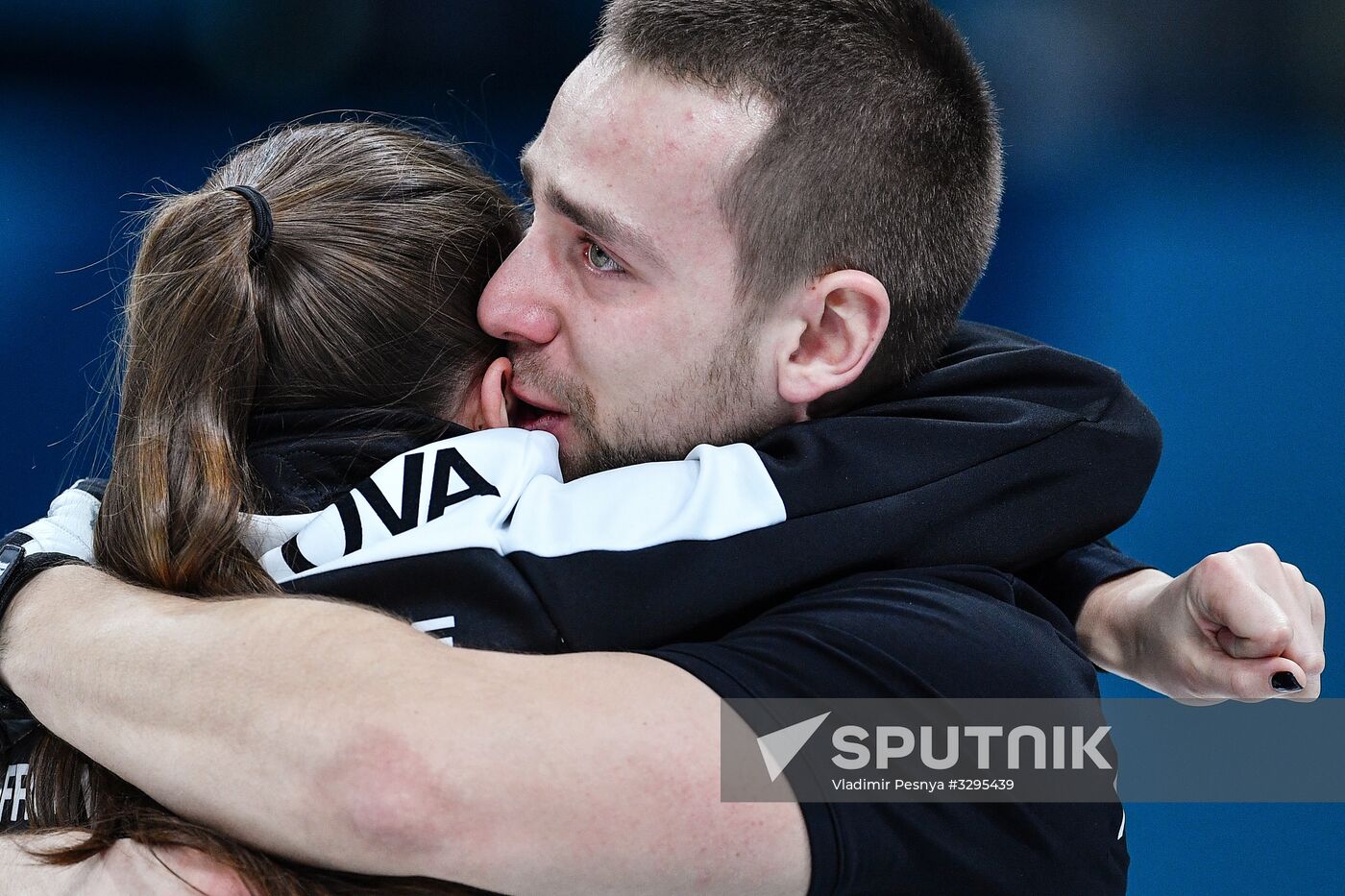 2018 Winter Olympics. Curling. Mixed doubles. Bronze medal match
