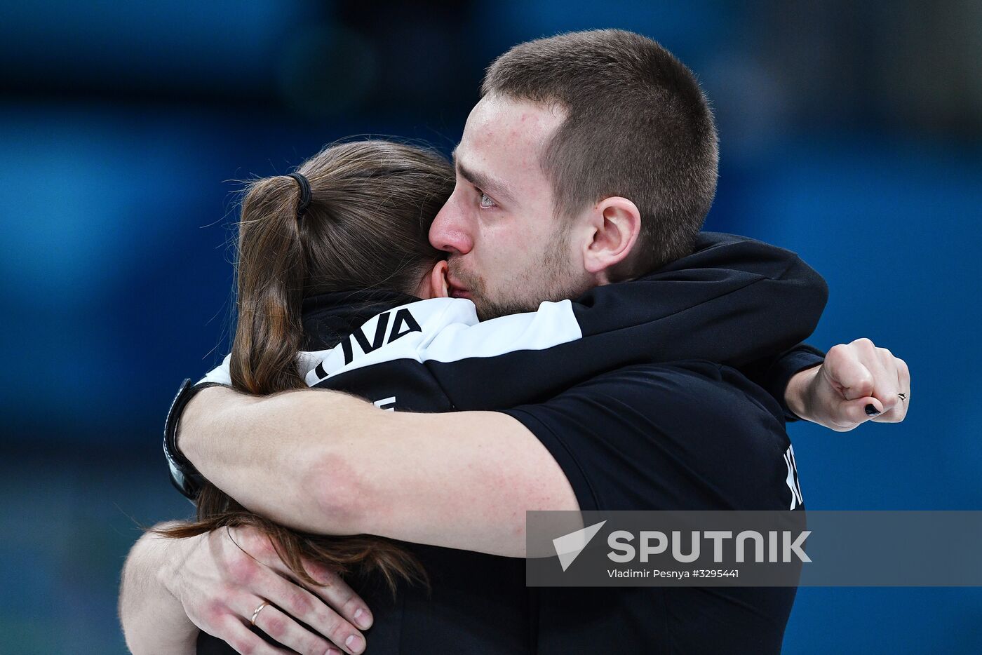 2018 Winter Olympics. Curling. Mixed doubles. Bronze medal match