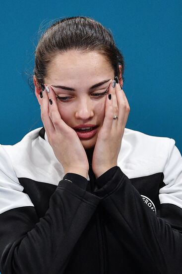 2018 Winter Olympics. Curling. Mixed doubles. Bronze medal match