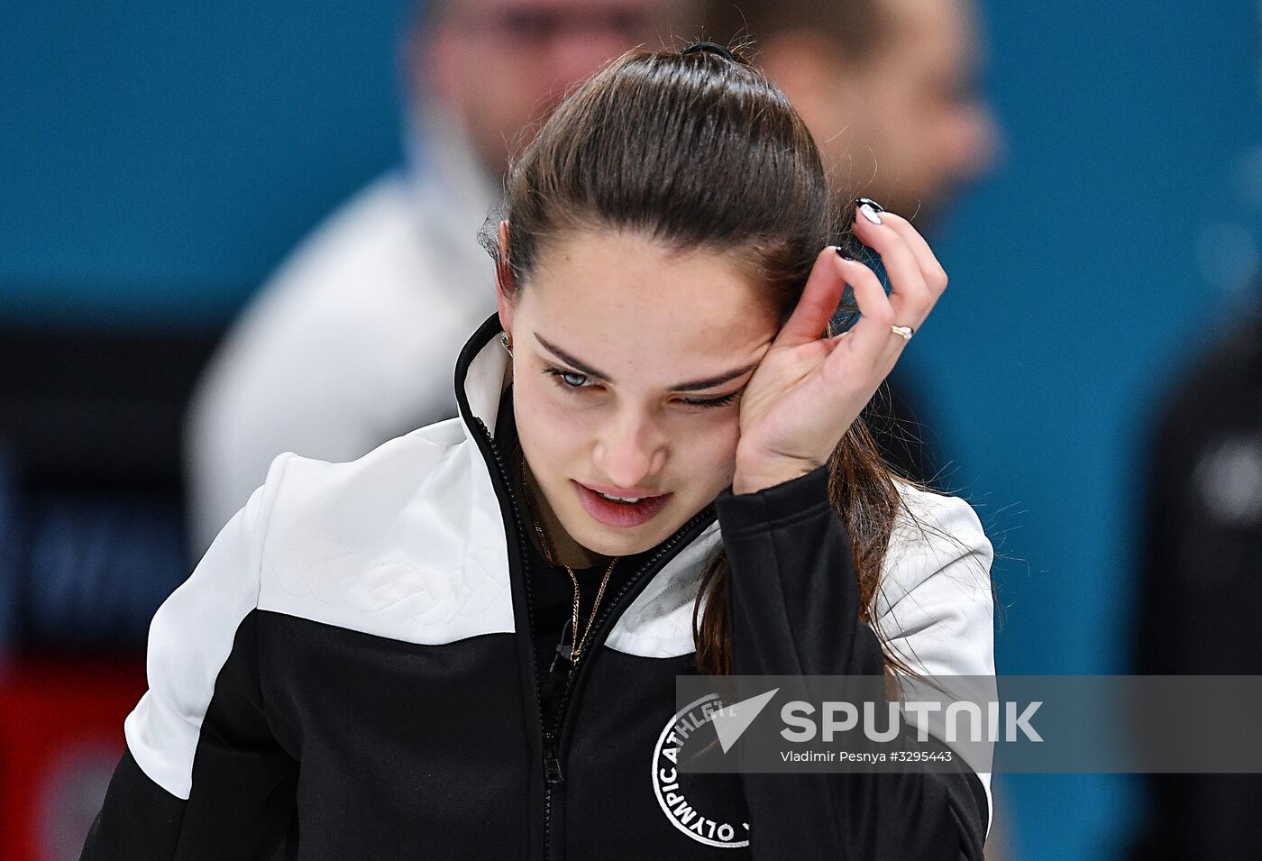 2018 Winter Olympics. Curling. Mixed doubles. Bronze medal match