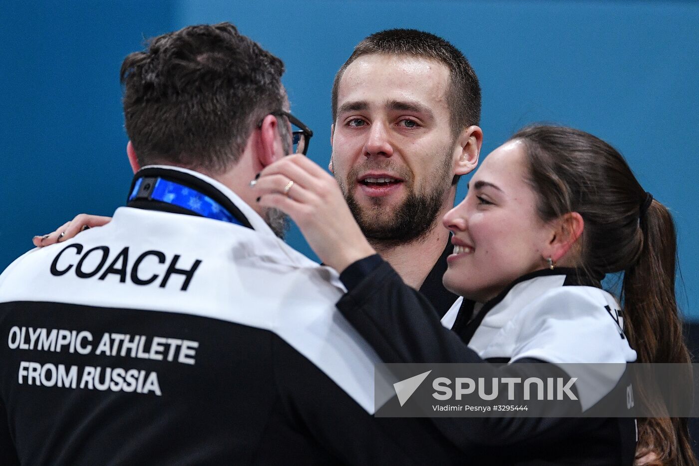 2018 Winter Olympics. Curling. Mixed doubles. Bronze medal match