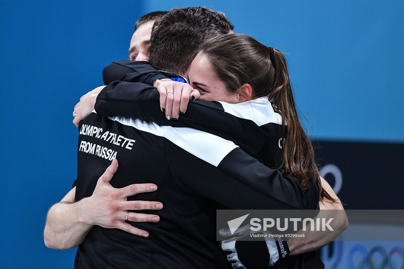 2018 Winter Olympics. Curling. Mixed doubles. Bronze medal match